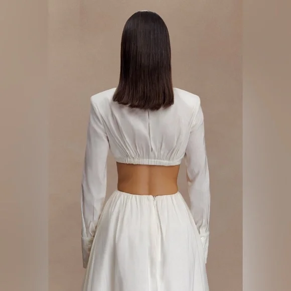 NWT - Greta Shirt Bra - White - Picture 3 of 5